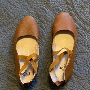 Monkey Feet Zip Back Ballet Flats